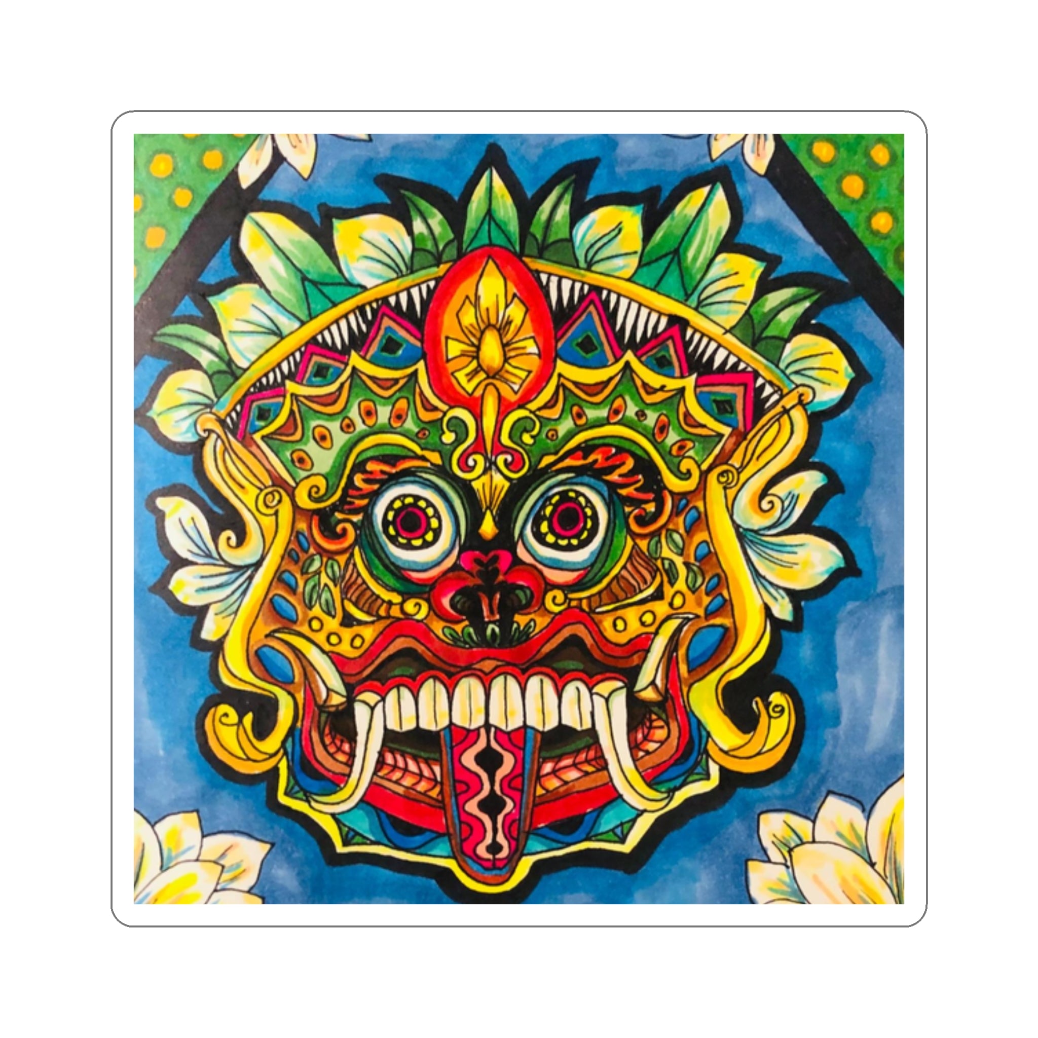 Barong Mask Sticker