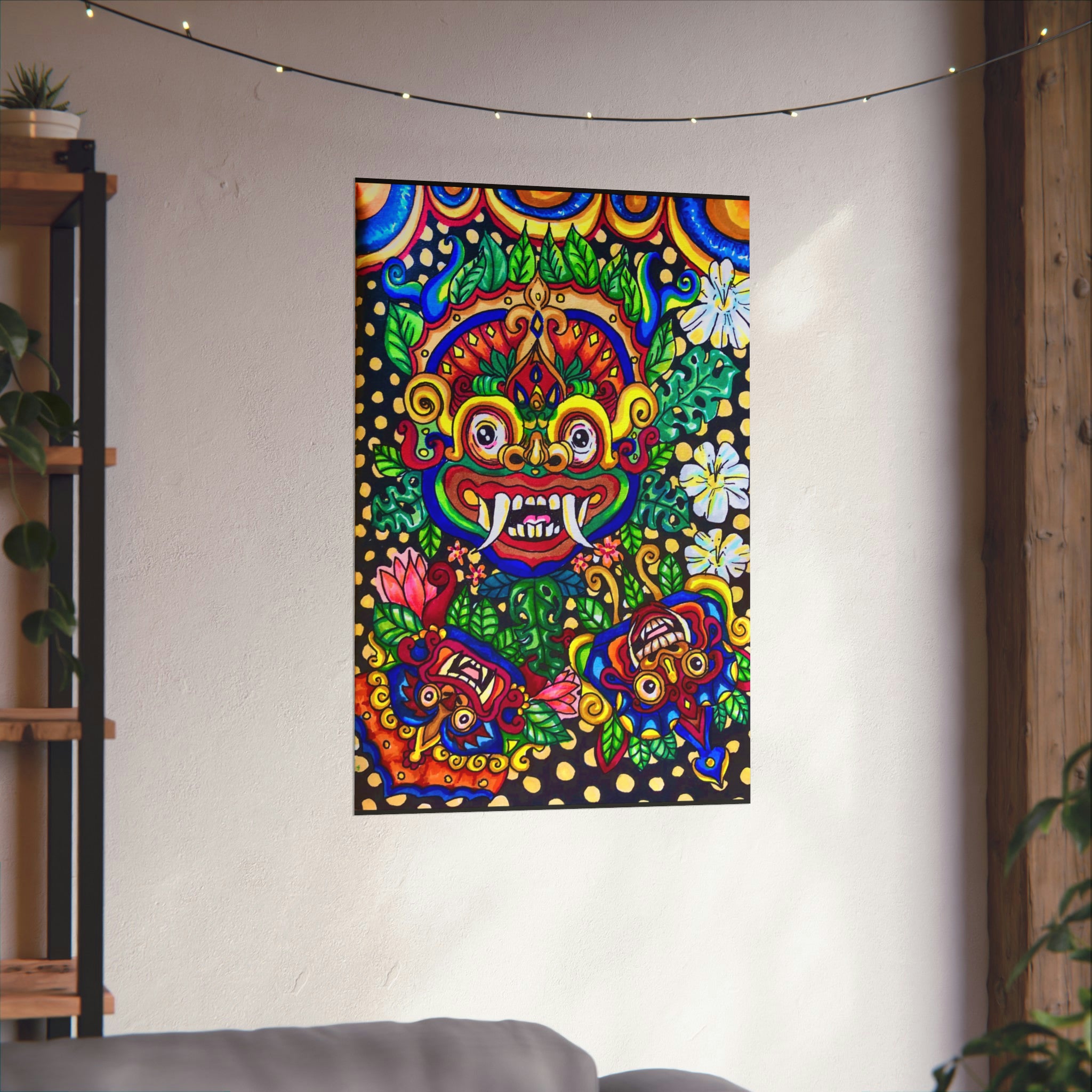 Barong Mask Print