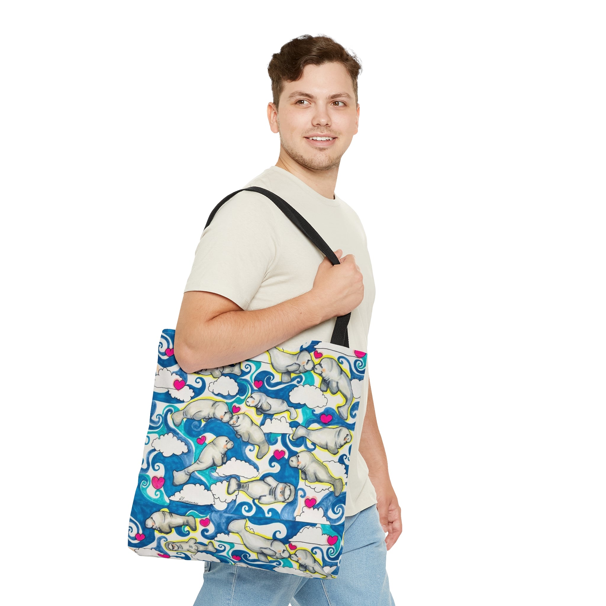 Manatee Love Tote Bag