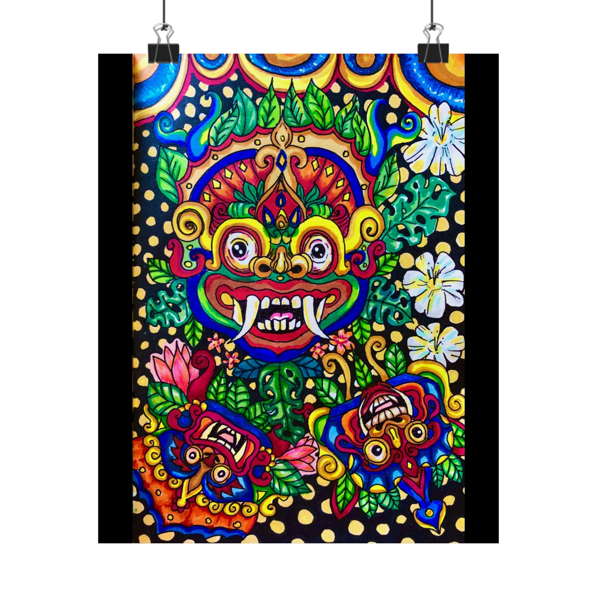 Barong Mask Print