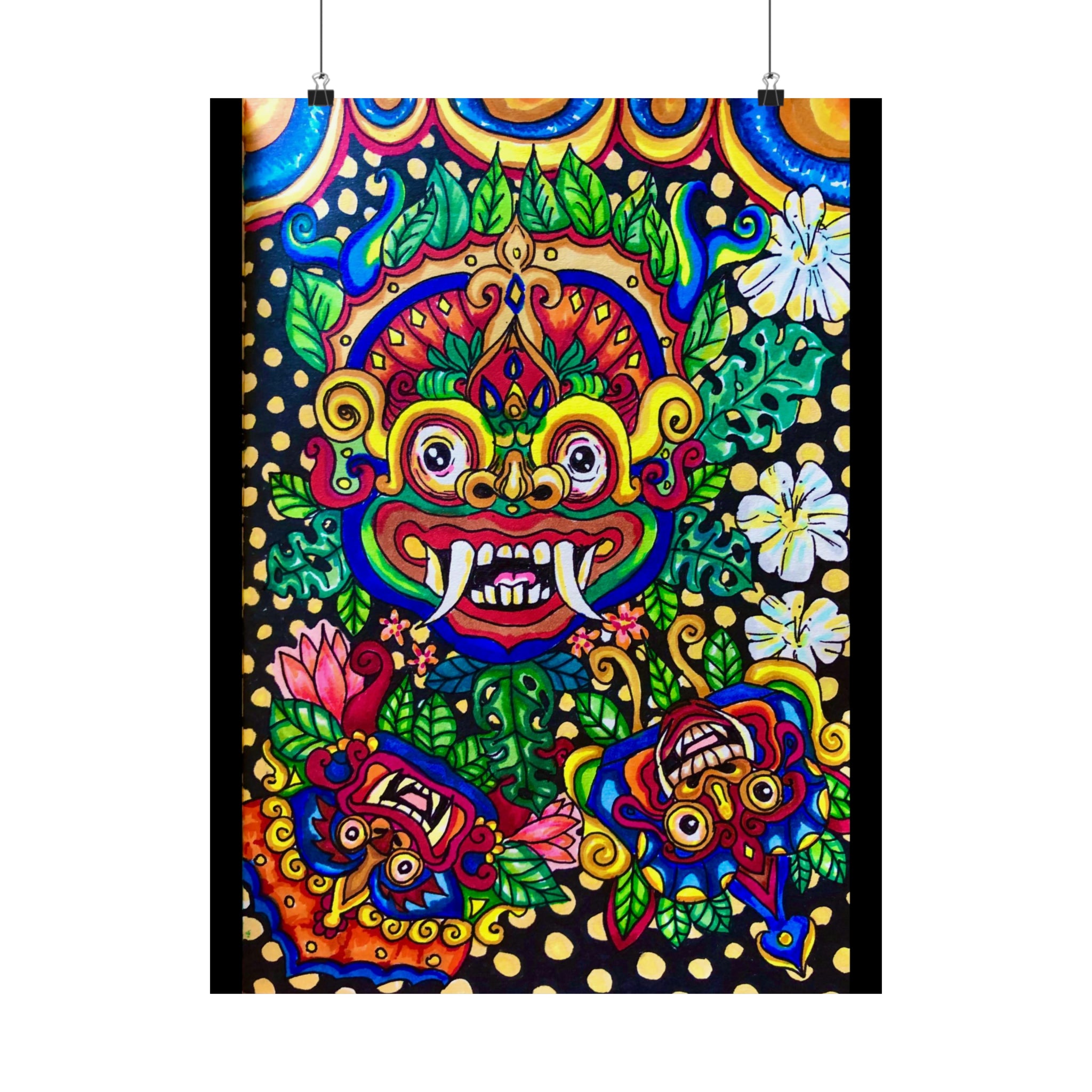 Barong Mask Print